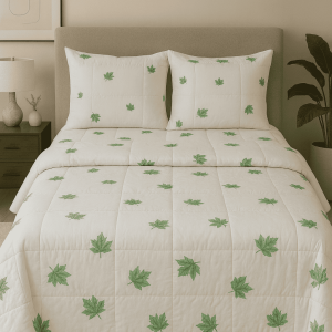 Πάπλωμα διπλό 200x240   tree leaves prasino σειρά marbell