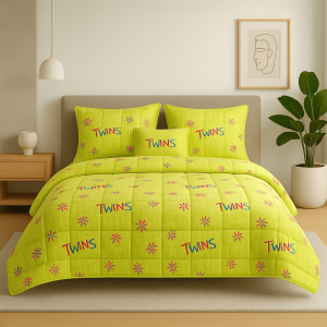Κουβερλί  μονό 160x240      twins portokali σειρά colors