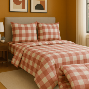 Παπλωματοθήκη διπλή 200x240     checkered mpornto σειρά marbell
