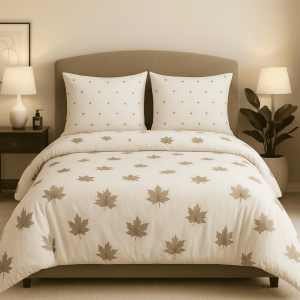 Παπλωματοθήκη διπλή 200x240    tree leaves kafe σειρά marbell