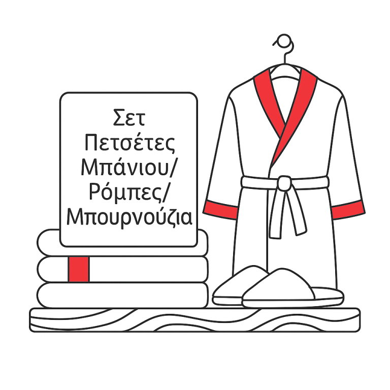 Σετ πετσέτες Μπάνιου/Ρόμπες/Μπουρνούζια