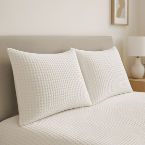 Μαξιλαροθήκες σετ 45 x 65 cm με ύφασμα πικέ protect bed love home