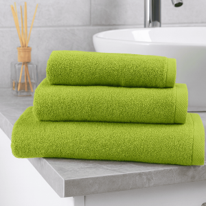 Σετ πετσέτες 3 τεμ. μονόχρωμη λαχανί σειρά Bathroom Textiles